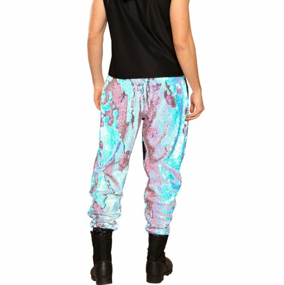 UNISEX FLIP SEQUIN JOGGERS - Picture 8 of 10